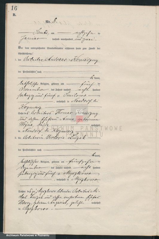 Obraz 18 z jednostki "Heiraths-Haupt-Register"