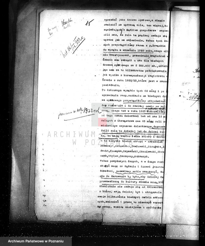 image.from.unit.number "Nadzór nad gospodarką w lasach majętności Łążek powiat śremski"