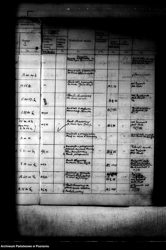 Obraz 18 z jednostki "Rejestr 12f Sprawy dotyczące działek obciążonych z art.. 54 rejestr 9f"