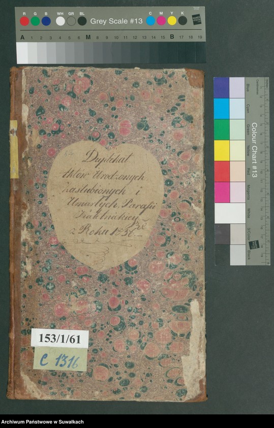 Obraz 2 z jednostki "Duplikat Aktów Urodzonych, Zaślubionych i Umarłych Parafii Kaletnickiey z Roku 1836"