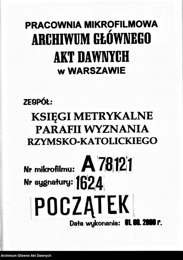 image.from.unit.number "Parafia: Lwów, parafia św. Mikołaja. Dekanat: Lwów. Księga metrykalna urodzeń, ślubów i zgonów dla całej parafii."