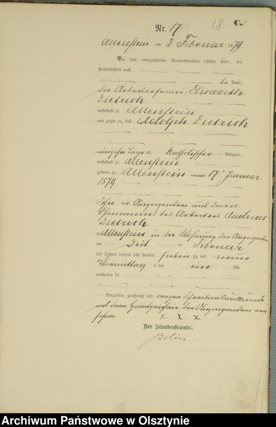 image.from.unit.number "Sterbe-Haupt-Register Nr 1 - 213"