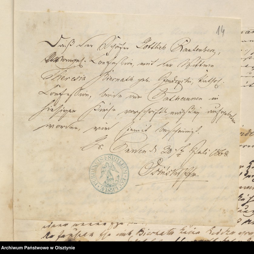 image.from.unit.number "[Świadectwa chrztu i śmierci, załączniki, także z r. 1888]"