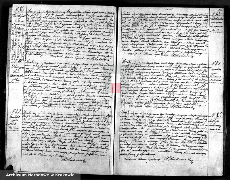 image.from.unit.number "Księga urodzin, małżeństw i zgonów parafii Niedźwiedź"