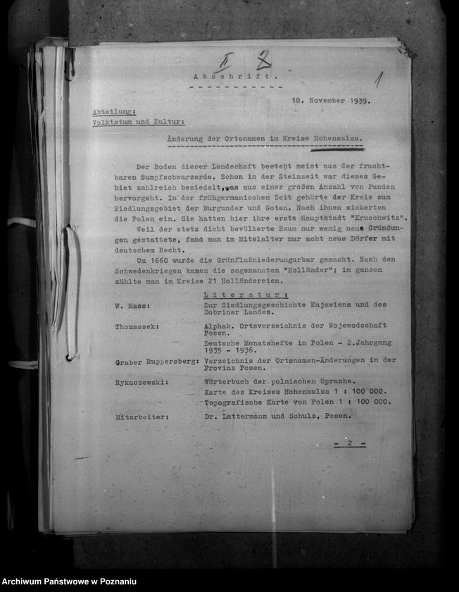 Obraz 5 z jednostki "Ortsnamenänderung Kreis Hohensalza - Inowrocław"