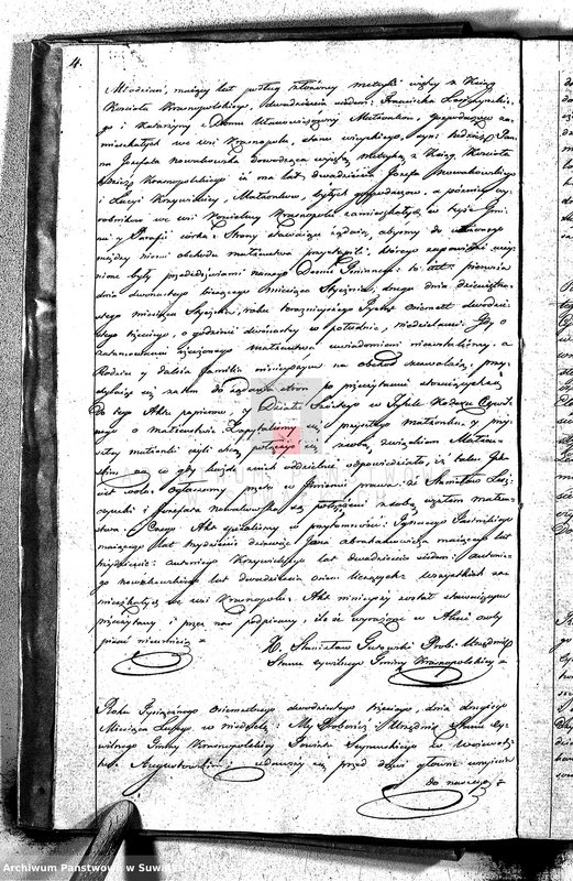 image.from.unit.number "Akta Zaślubionych Gminy Krasnopolskiey R-ku 1823. Powiat Seyneński. Województwo Augstowskie."
