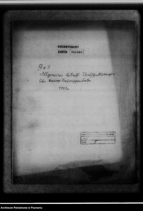 Obraz 4 z jednostki "Allgemeines betreff: Veröffentlichungen über Kreissippenämter"