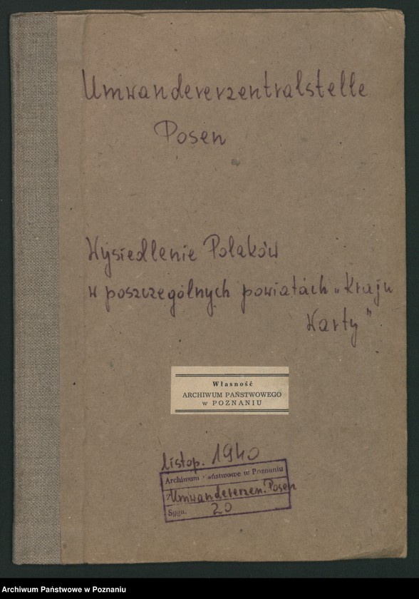 Obraz 2 z jednostki "[Wysiedlanie Polaków w poszczególnych powiatach "Kraju Warty"]"