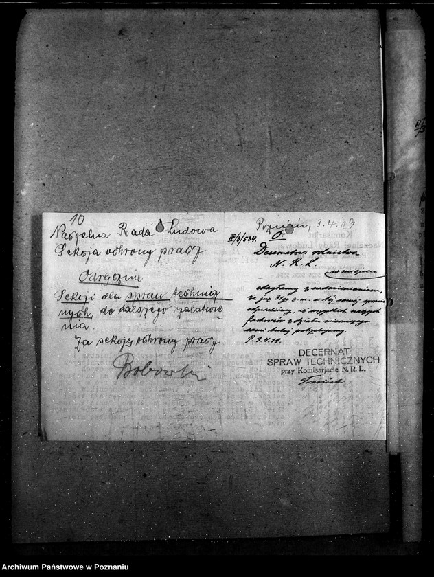 Obraz 16 z jednostki "Sprawy szczegółowo-- administracyjne. Melioracje rolne i torf."