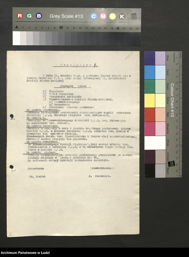 Obraz 2 z jednostki "Protokoły [wspólnych posiedzeń komitetów dzielnicowych PPS i PPR] T-2"