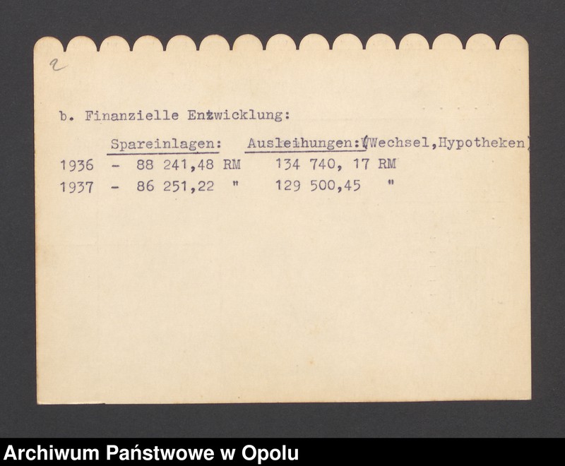 Obraz 4 z jednostki "Bank Ludowy (Volksbank) e.G.m.u.H. - Gleiwitz"