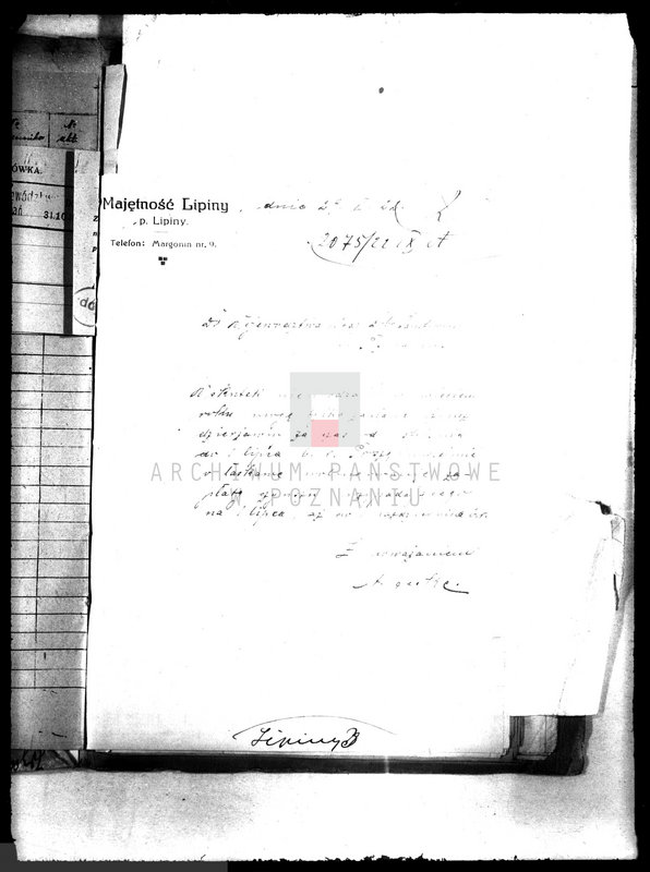 Obraz 6 z jednostki "Czynsz dzierżawny majątku państwowego Lipiny"