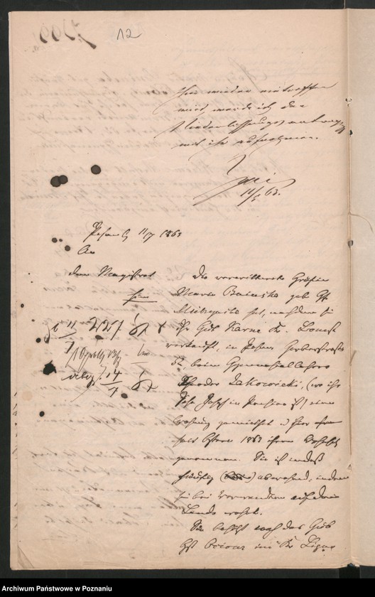 Obraz 15 z jednostki "A. betr. die gräfliche Familie von Bniński"