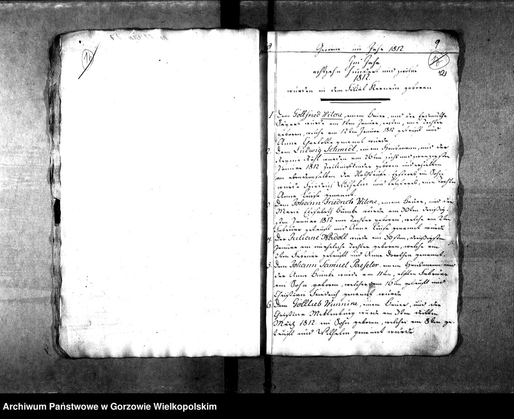 image.from.unit.number "Duplikate der Kirchenbücher von der Parochie Kernein: Kernein (Karnin), Giesenaue (Jeżyki)"