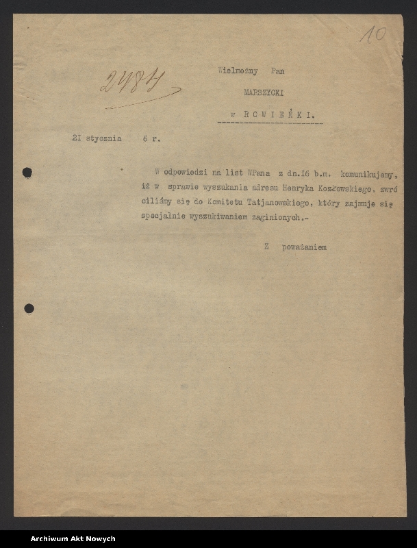 image.from.unit.number "Korespondencja ogólna M."