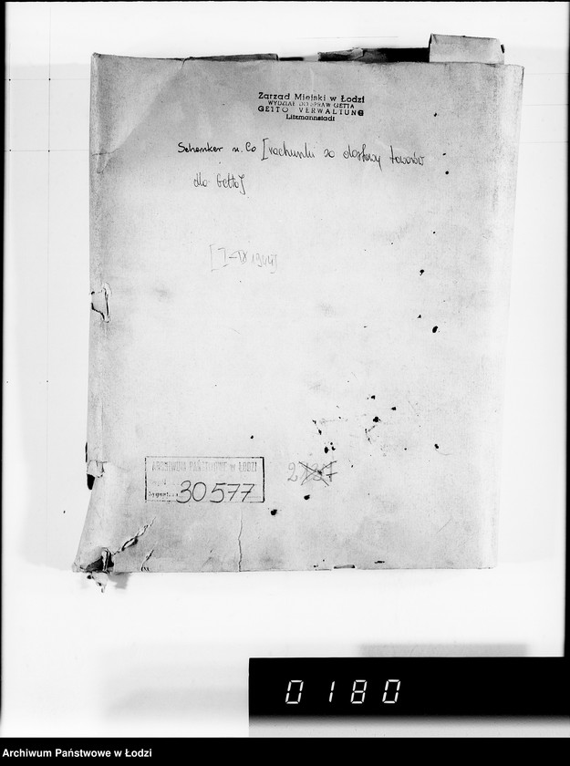 Obraz 4 z jednostki "Schenker u.Co [rachunki za dostawy towarów do Getta]"