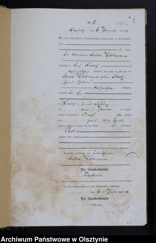 image.from.unit.number "Geburts -Neben-Register Nr.1-117"