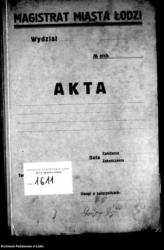 Obraz 4 z jednostki "Akta tyczące się miscelanii archiwum magistratu miasta Łodzi"