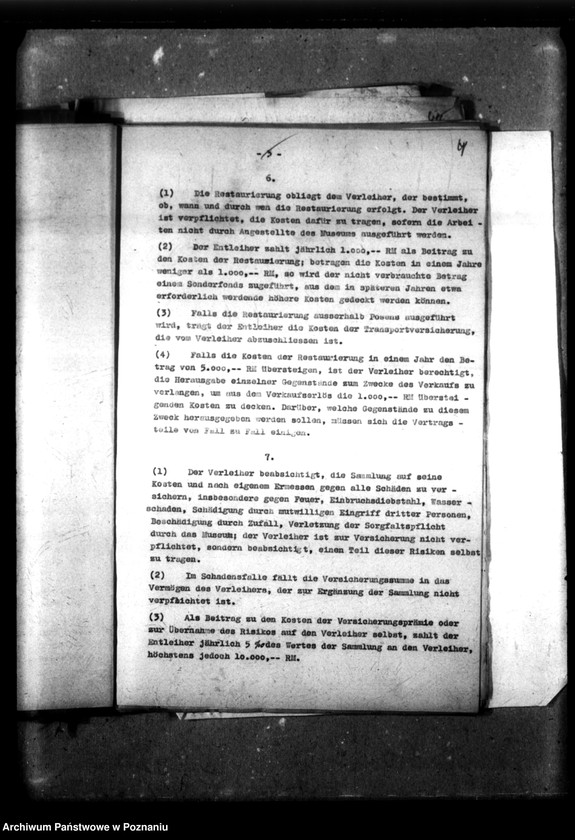 Obraz 8 z jednostki "Leihvertrag - Raczynski Gemälde-Galerie."