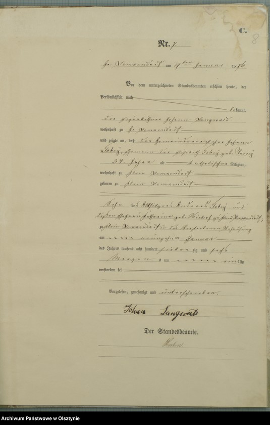 image.from.unit.number "Sterbe-Haupt-Register Nr 1 - 77"