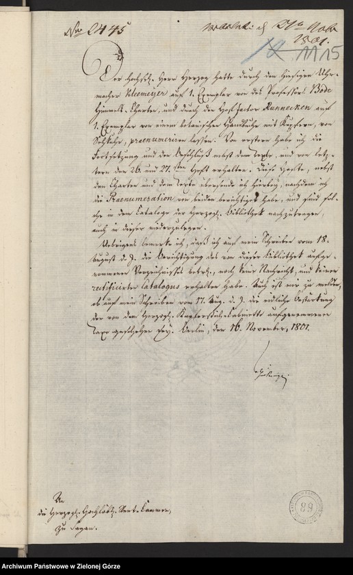 image.from.unit.number "Das Verzeichnis und den verkauf der auf dem Herzoglichen Schlosse befindlichen Herzoglichen Bibliothek und Kupferstich-Sammlung"