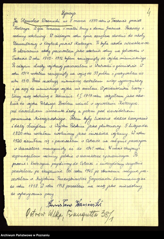 Obraz 18 z jednostki "Życiorysy powstańców wielkopolskich: W - tom Vlll /Wróblewski Wincenty - Wyzujek/."