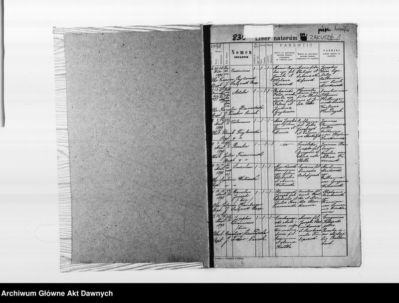 image.from.unit.number "Parafia: Śniatyn. Dekanat: Horodenka. Akta metrykalne urodzeń dla całej parafii."