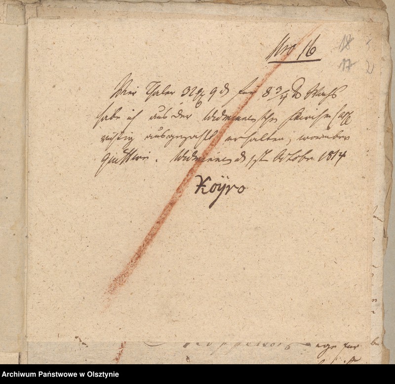 image.from.unit.number "Beläge zur 1813/1814 Jahres Kirchen Rechnung von Widminnen"