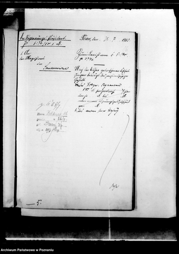 Obraz 20 z jednostki "Die Austellung und Versongung der Kommunalbeamten der Stadt Santomischel"