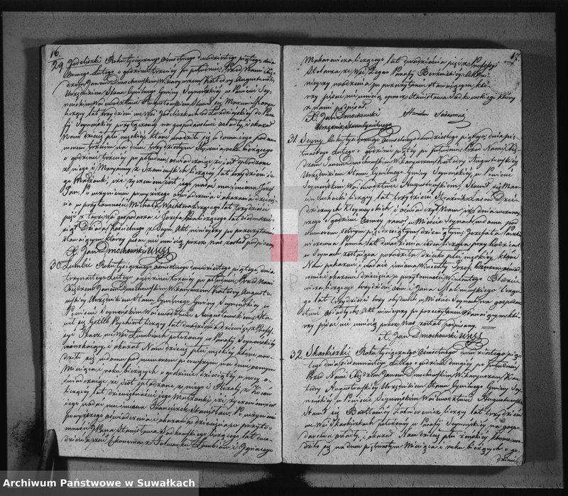 image.from.unit.number "Akta urodzonych gminy seyneńskiey w roku 1825."