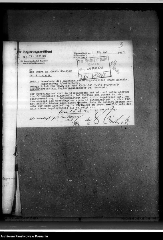 Obraz 8 z jednostki "Bewerbungen um Anstellung im Beamtendienst"