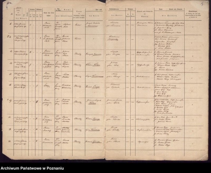 Obraz 5 z jednostki "Duplikat des Tauf, Trau, Sterberegisters"