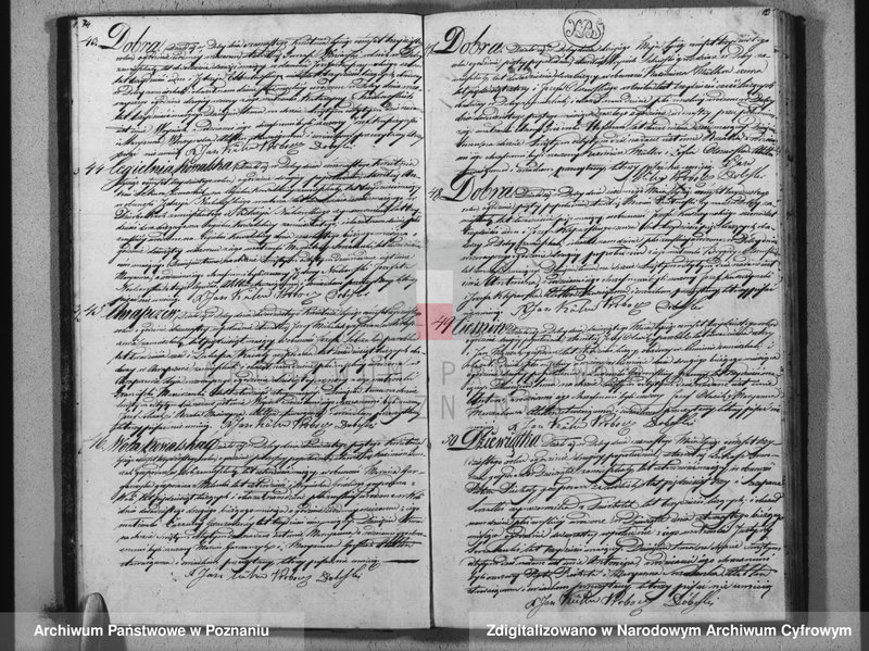Obraz 10 z jednostki "Księga urodzeń, małżeństw i zgonów"