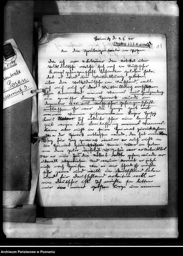 Obraz 15 z jednostki "Korespondencja w sprawie miejscowych Niemców, którzy zginęli w 1939 roku A - K"