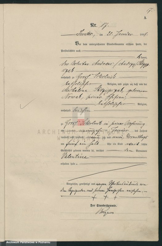 Obraz 20 z jednostki "Geburts-Haupt-Register"