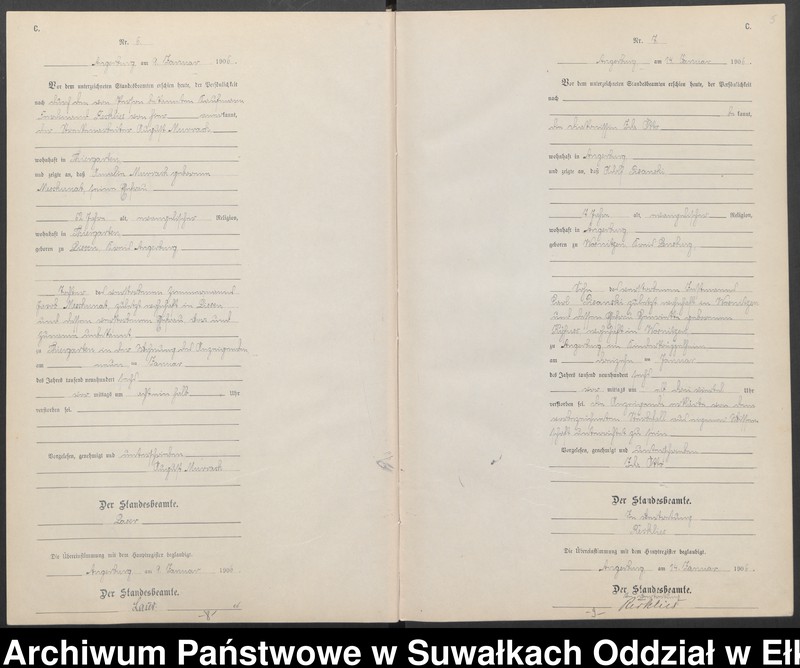 image.from.unit.number "Sterbe-Neben-Register des Preussischen Standes-Amtes Angerburg Kreis Angerburg"