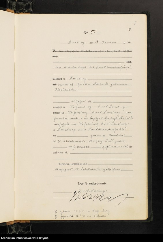 image.from.unit.number "Sterbe-Haupt-Register Nr 1-211"