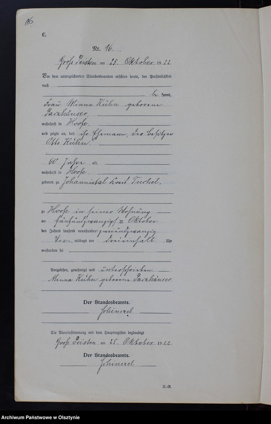 image.from.unit.number "Sterbe-Neben-Register Nr 1 - 19 [ Księga zgonów - wtóropis ]"