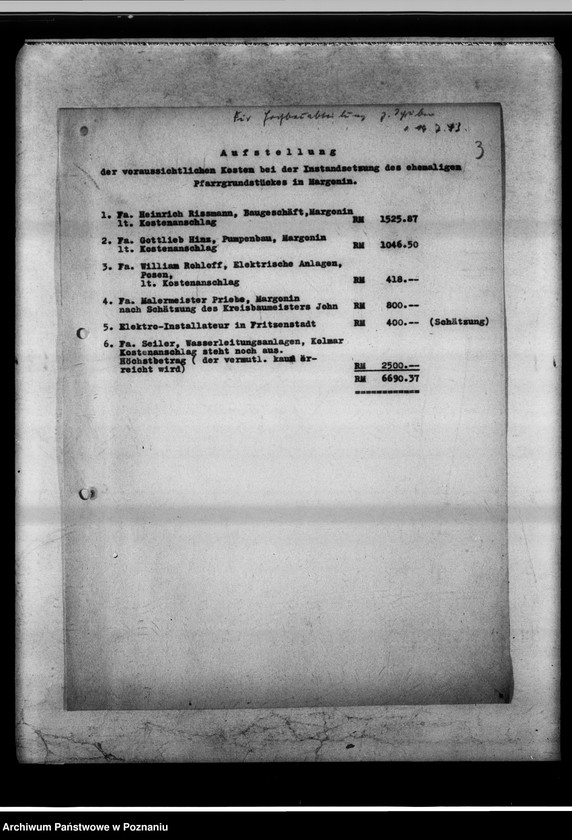 Obraz 7 z jednostki "Gebäude der Spielbühne Margonin."