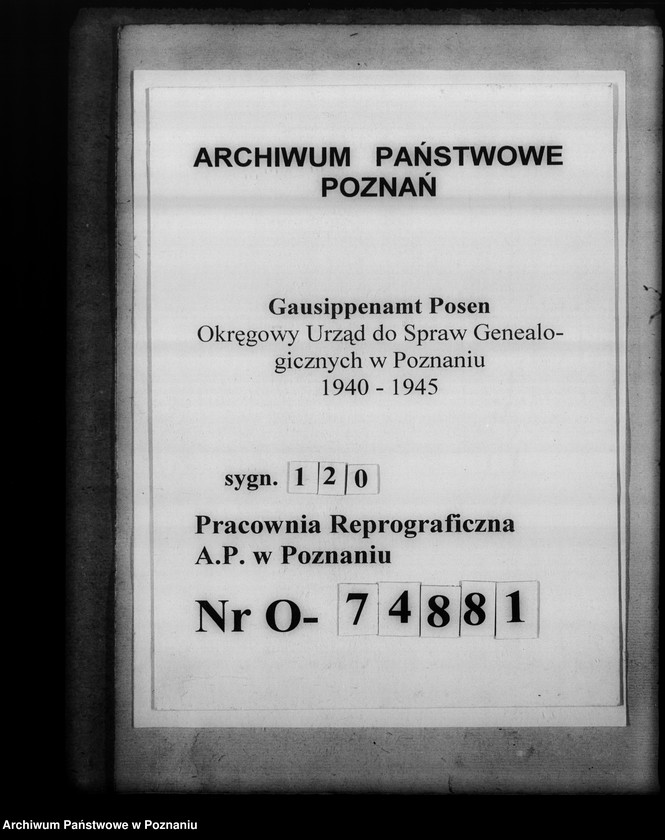 Obraz 1 z jednostki "[Korespondencja w sprawach organizacyjnych], Kreissippenamt Schieratz [Sieradz]"