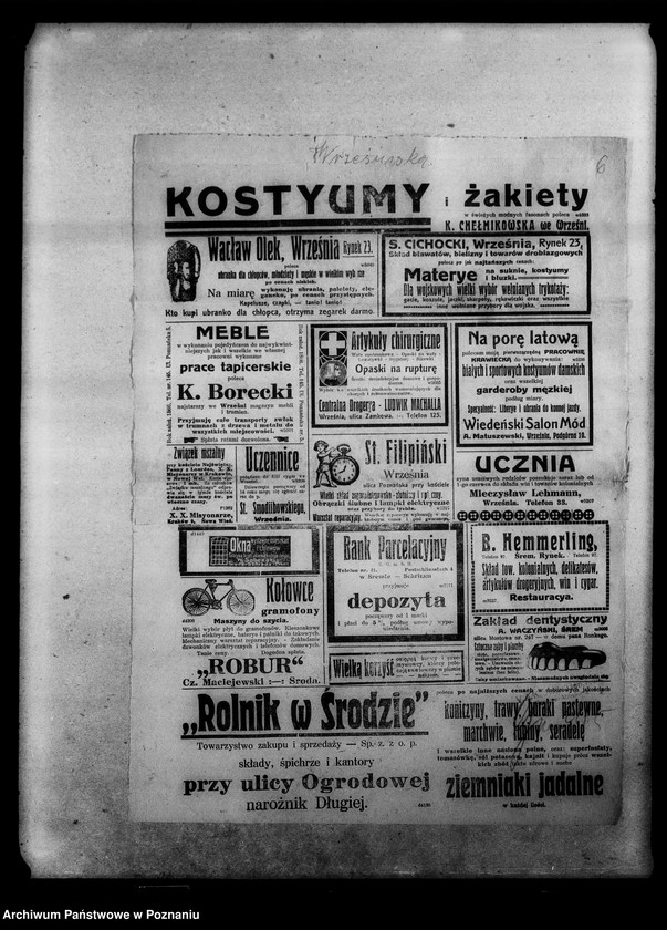 Obraz 11 z jednostki "Wycinki prasowe [Gazeta Poznańska, Ziemia lubelska] na tematy wojny 1918 rok, mapa terenu wojny z Rosją [1914- 1916], ogłoszenia i dwie karty kolorowe na temat pożyczki wojennej, odezwa dowództwa wojsk niemieckich do Polaków w Królestwie Polskim, rozporządzenia w prasie dotyczące aprowizacji w czasie wojny [1915 r.]. Gazeta Gdańska 22 VI 1918 r."