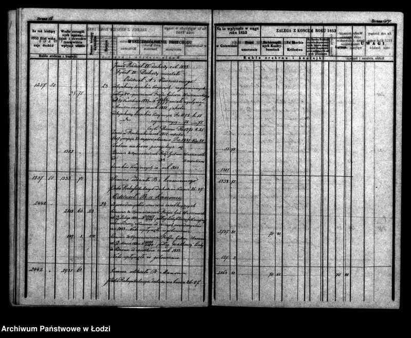 Obraz 15 z jednostki "Rachunek kasy ekonomicznej m. Łodzi za rok 1853"