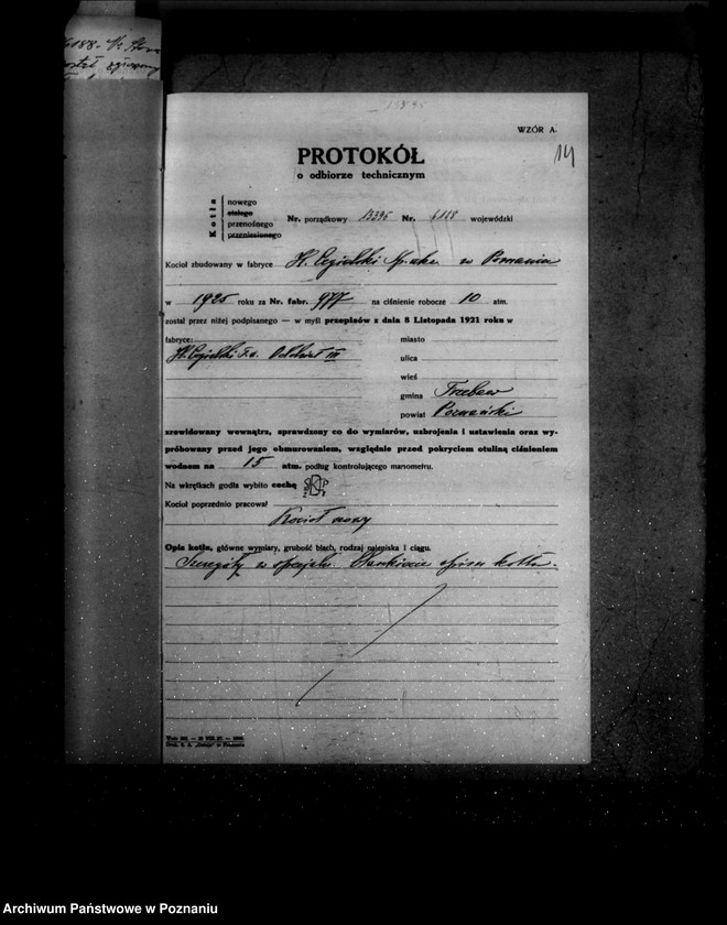 Obraz 18 z jednostki "Majątek Trzebaw powiat poznański W. Pluciński nr woj. kotła 6188"