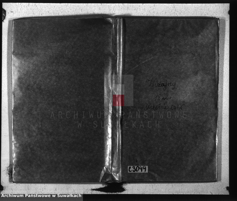 image.from.unit.number "Akta zaślubionych gminy wiżańskiey obwodu seyneńskiego, województwa augustowskiego od dnia 1-go miesiąca stycznia do dnia ostatniego miesiąca grudnia 1822 roku"