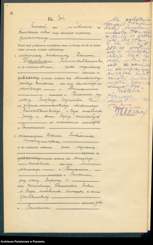 Obraz 6 z jednostki "Księga miejscowa małżeństw tom II [Rejestr główny małżeństw]"