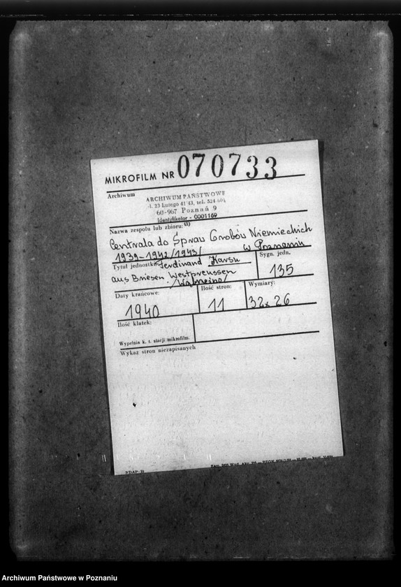 Obraz 2 z jednostki "Ferdinand Karau aus Briesen / Westpreussen (Wąbrzeźno)"