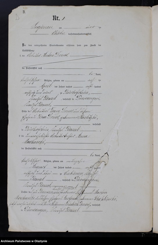 image.from.unit.number "Heiraths-Neben-Register Nr 1 - 9"