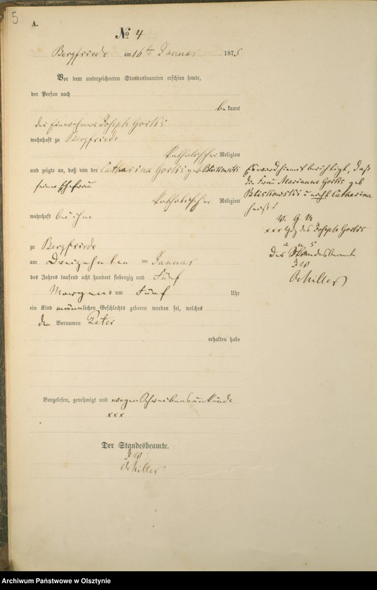image.from.unit.number "Haupt-Geburts-Register Nr 1 - 80"