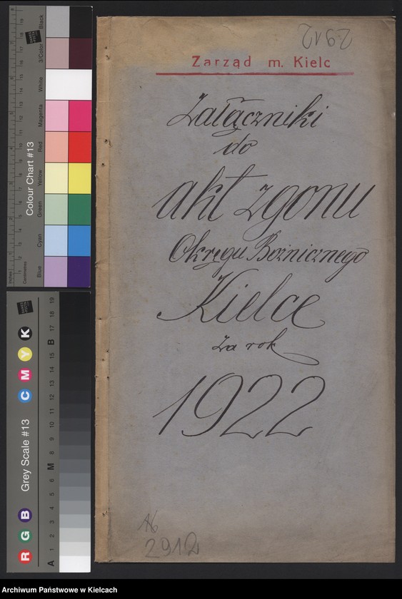 image.from.unit.number "Załączniki do akt zgonu Okręgu Bożniczego Kielce za rok 1922"