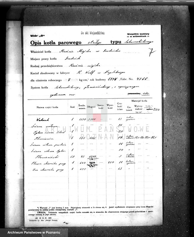 Obraz 12 z jednostki "Rzeźnia miejska w Grodzisku, pow. nowotomyski nr woj. 1562"